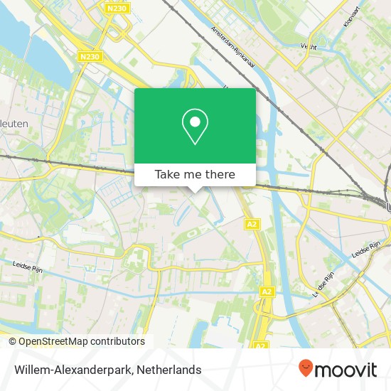 Willem-Alexanderpark kaart