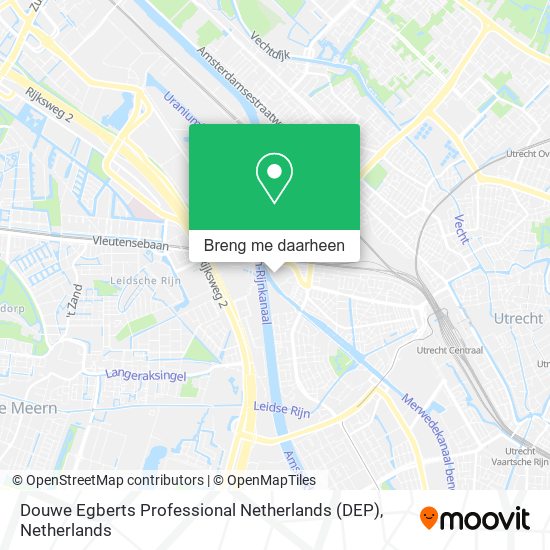 Douwe Egberts Professional Netherlands (DEP) kaart