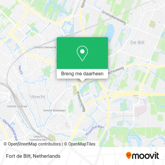 Fort de Bilt kaart