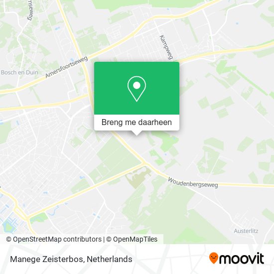 Manege Zeisterbos kaart