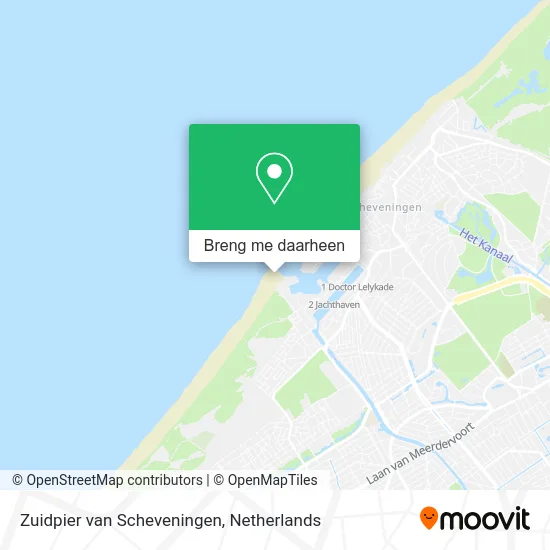 Zuidpier van Scheveningen kaart