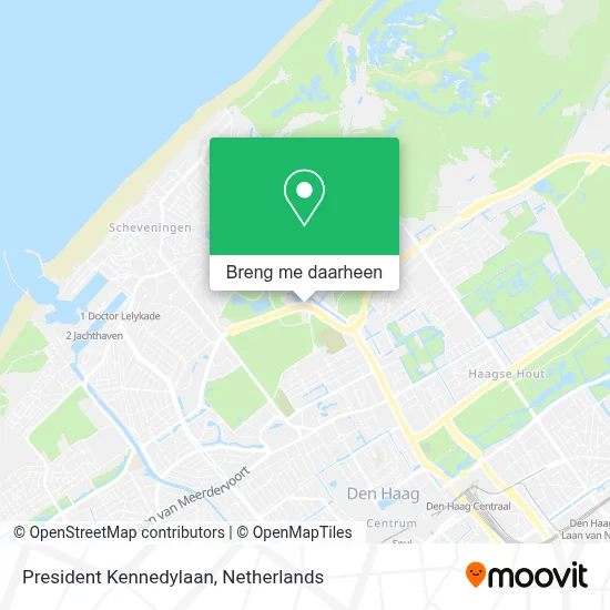 President Kennedylaan kaart