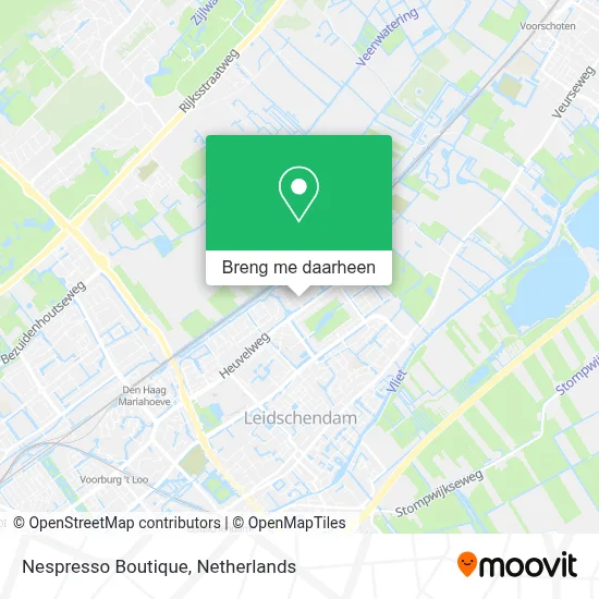 Nespresso Boutique kaart