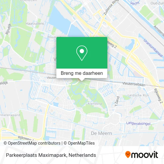 Parkeerplaats Maximapark kaart