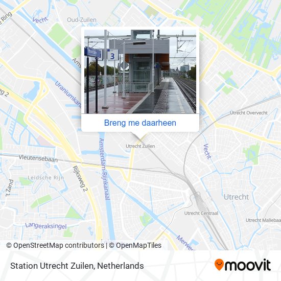 Station Utrecht Zuilen kaart