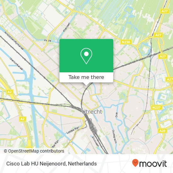 Cisco Lab HU Neijenoord kaart