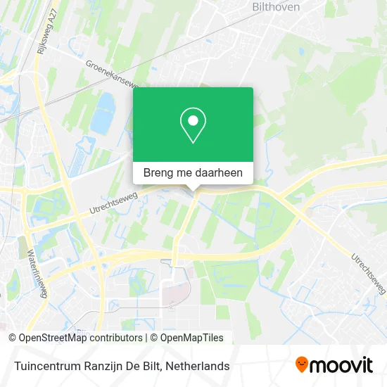 Tuincentrum Ranzijn De Bilt kaart