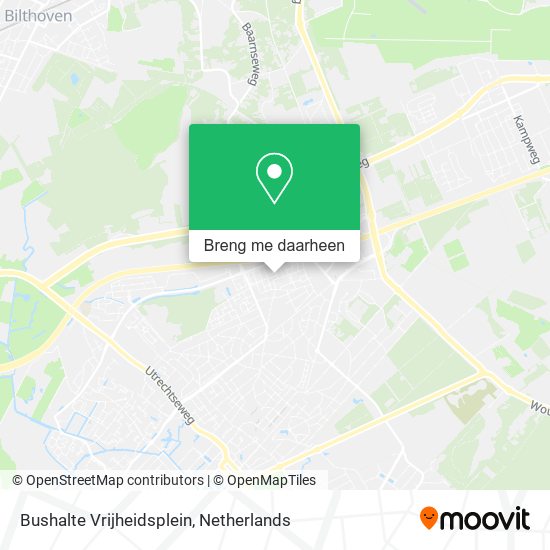 Bushalte Vrijheidsplein kaart