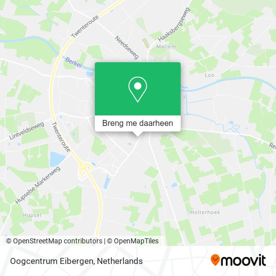 Oogcentrum Eibergen kaart