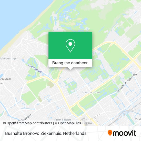 Bushalte Bronovo Ziekenhuis kaart