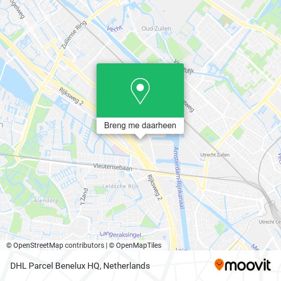 DHL Parcel Benelux HQ kaart