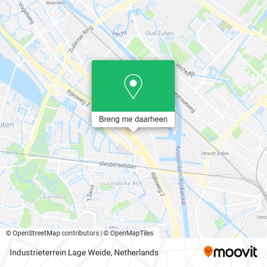 Industrieterrein Lage Weide kaart