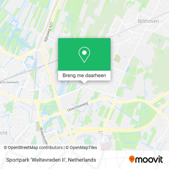 Sportpark 'Weltevreden II' kaart