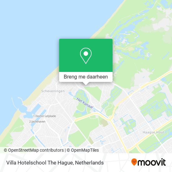 Villa Hotelschool The Hague kaart