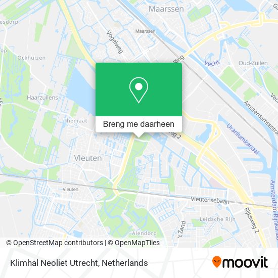 Klimhal Neoliet Utrecht kaart