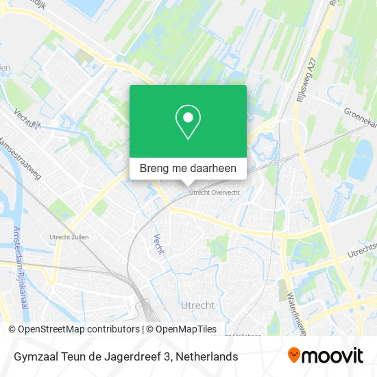 Gymzaal Teun de Jagerdreef 3 kaart