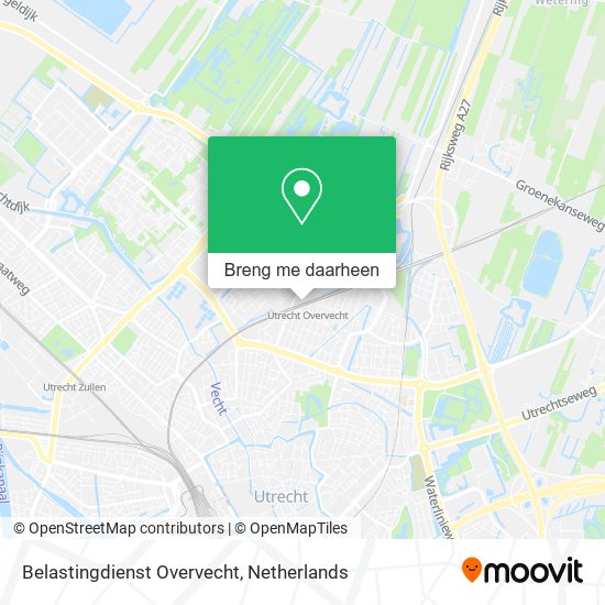 Belastingdienst Overvecht kaart