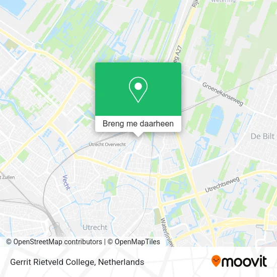 Gerrit Rietveld College kaart
