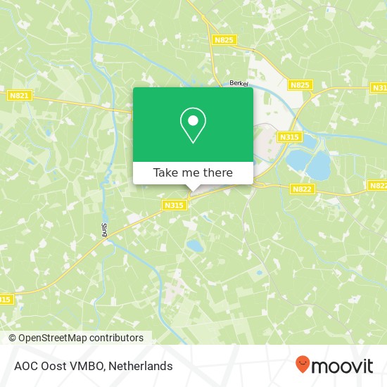 AOC Oost VMBO kaart