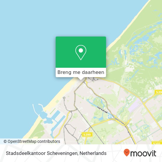 Stadsdeelkantoor Scheveningen kaart