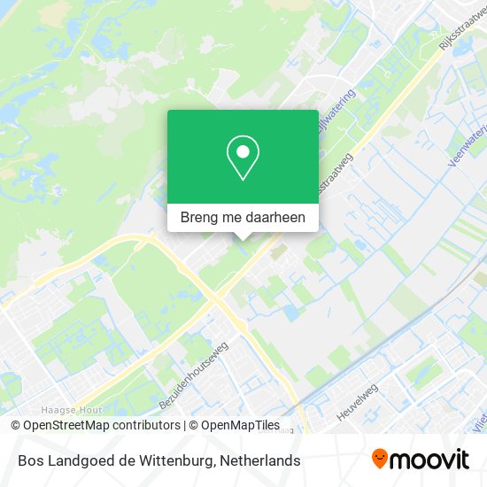 Bos Landgoed de Wittenburg kaart