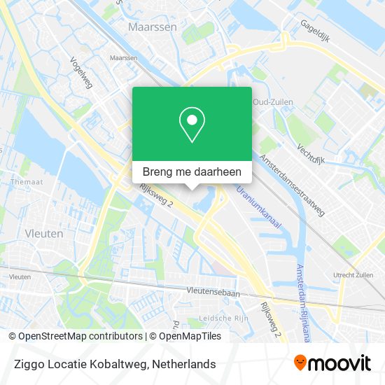 Ziggo Locatie Kobaltweg kaart