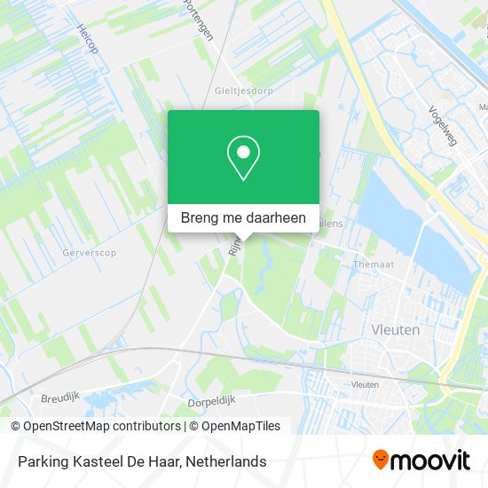 Parking Kasteel De Haar kaart