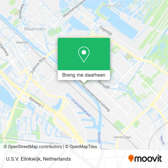 U.S.V. Elinkwijk kaart