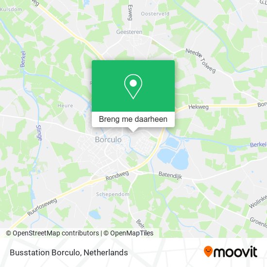 Busstation Borculo kaart