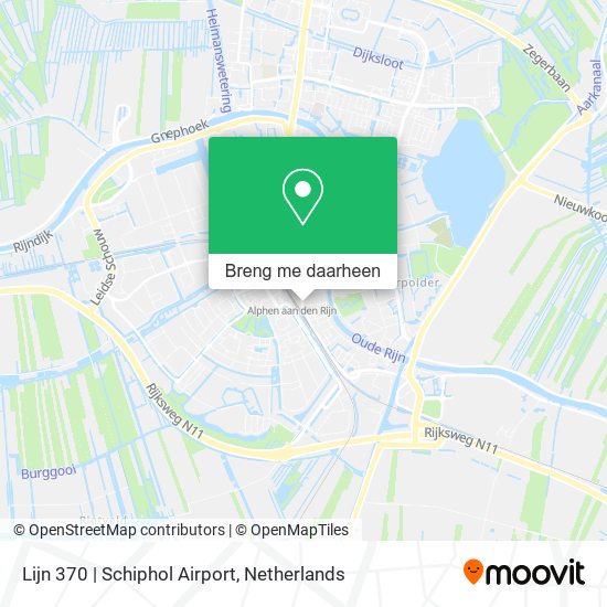 erger maken Rimpels dik Hoe gaan naar Lijn 370 | Schiphol Airport in Alphen Aan Den Rijn via Bus,  Trein of Tram?