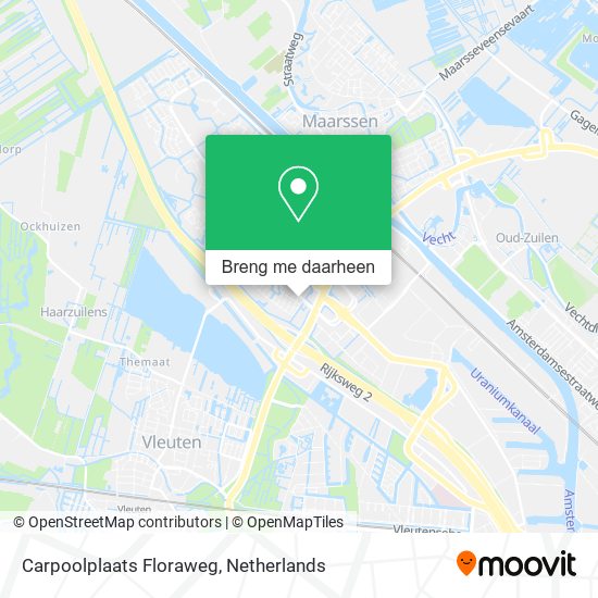 Carpoolplaats Floraweg kaart
