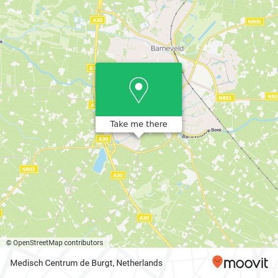Medisch Centrum de Burgt kaart