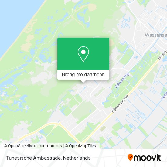 Tunesische Ambassade kaart