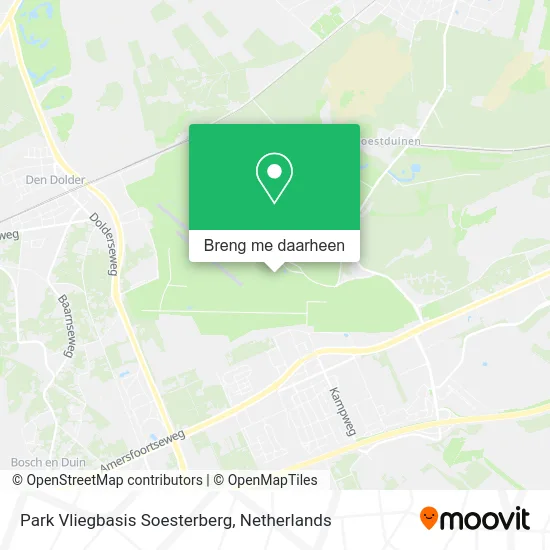 Park Vliegbasis Soesterberg kaart