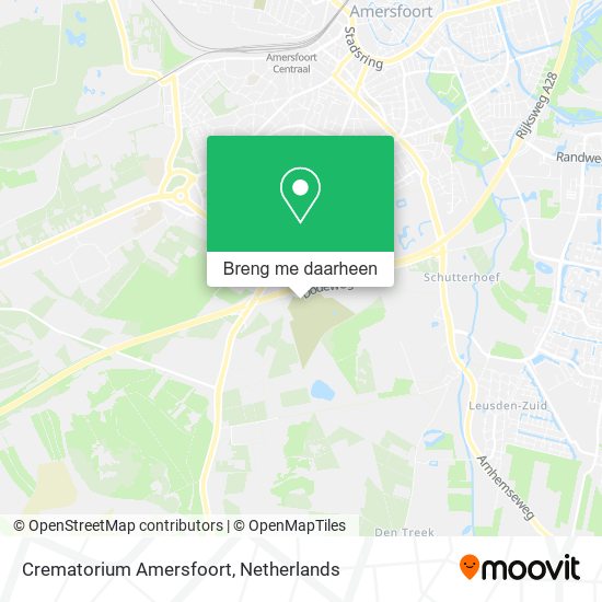 Crematorium  Amersfoort kaart