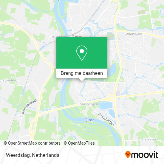 Weerdslag kaart