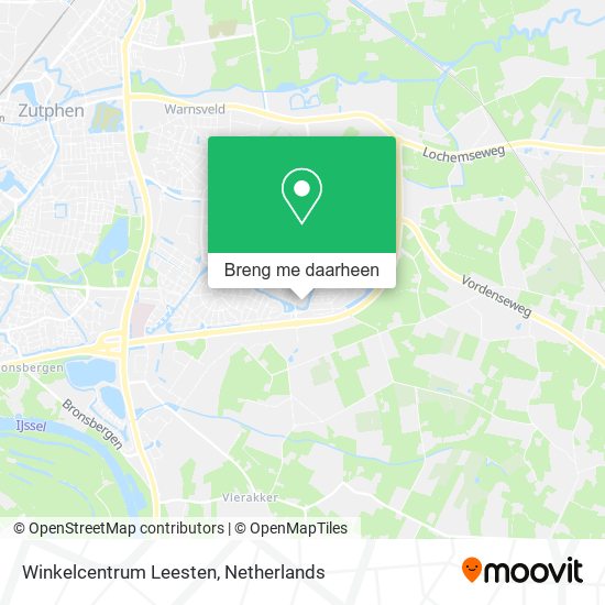 Winkelcentrum Leesten kaart
