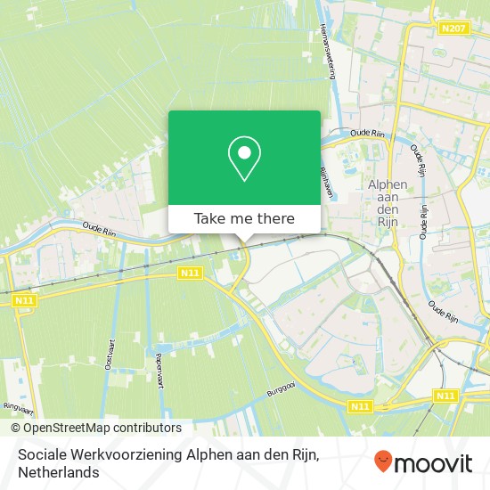 Sociale Werkvoorziening Alphen aan den Rijn kaart