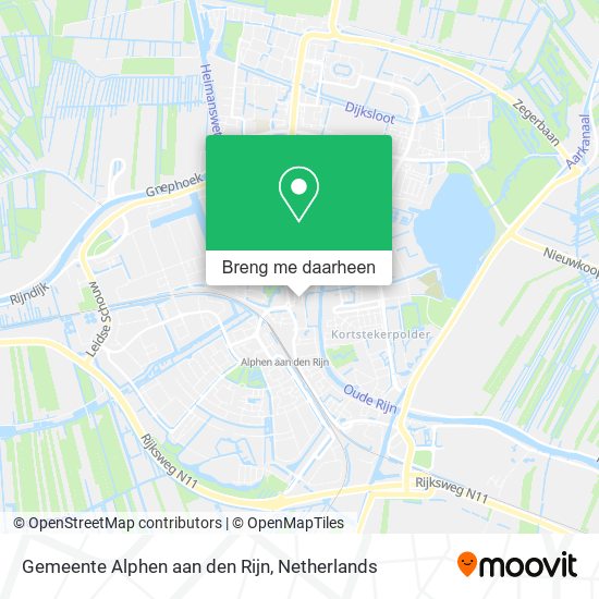 Gemeente Alphen aan den Rijn kaart