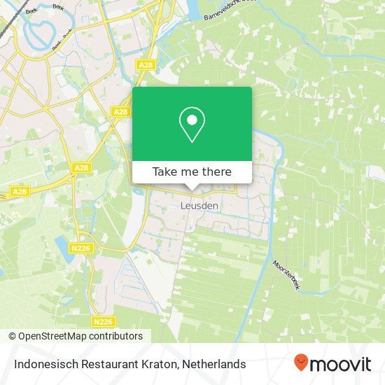 Indonesisch Restaurant Kraton kaart