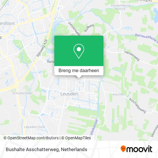 Bushalte Asschatterweg kaart