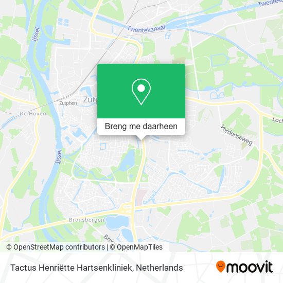 Tactus Henriëtte Hartsenkliniek kaart