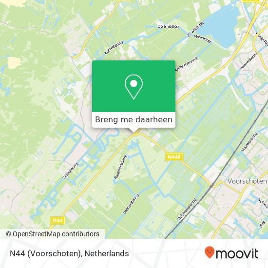 N44 (Voorschoten) kaart