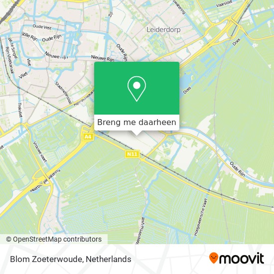 Blom Zoeterwoude kaart