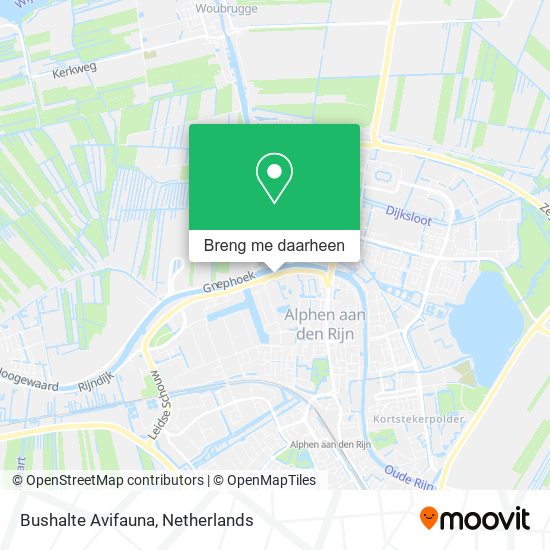 Bushalte Avifauna kaart