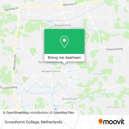 Groenhorst College kaart