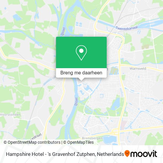 Hampshire Hotel - 's Gravenhof Zutphen kaart