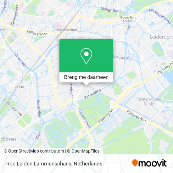 Roc Leiden Lammenschans kaart