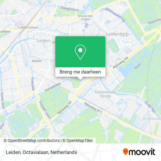 Leiden, Octavialaan kaart