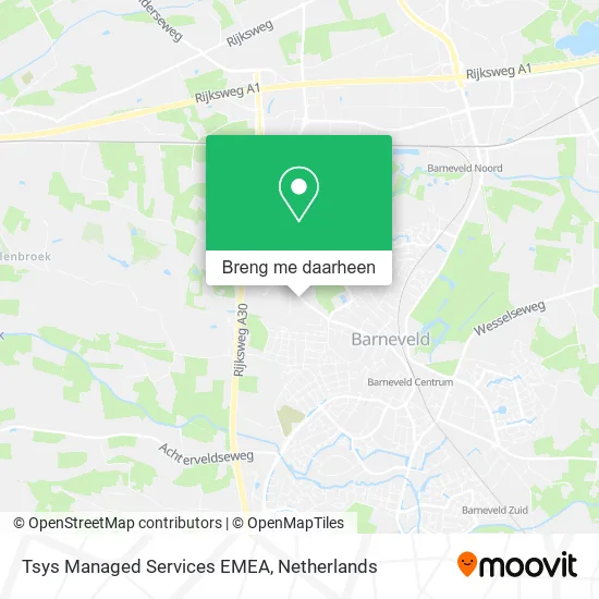 Tsys Managed Services EMEA kaart